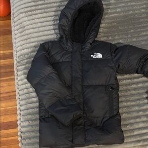 The North Face Black Hooded Jacket. Like new condition.